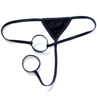 Crotchless Ring Solid G-strings - Image 2