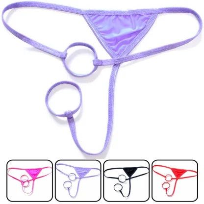 Crotchless Ring Solid G-strings - Image 7