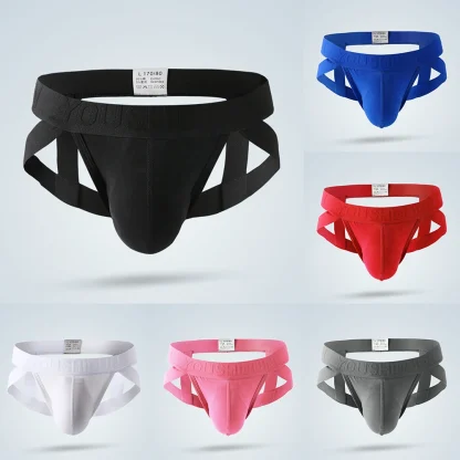 Plain Color Strappy Jockstraps - Image 6
