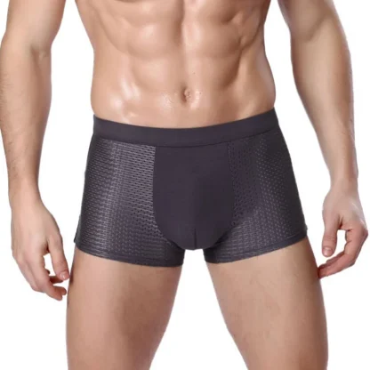Strechy Solid Color Boxer Briefs - Image 2