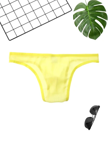 See-through Yellow Men's Panty - Image 2