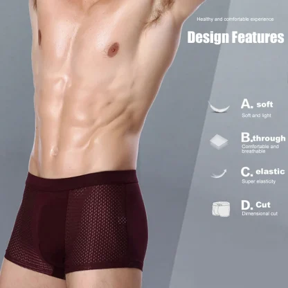 Strechy Solid Color Boxer Briefs - Image 5