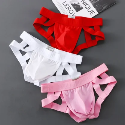 Plain Color Strappy Jockstraps - Image 5