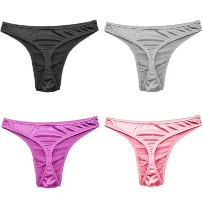 Breathable Solid Color Thongs - Image 4