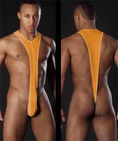 Racerback Mankini Solid Bodysuit - Image 2