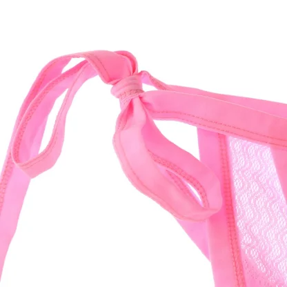 Tie Sides Sheer Bikini Briefs - Image 5