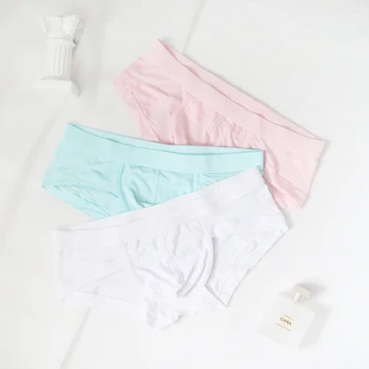 Solid Color Seamless Boxer Briefs - Image 4