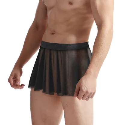 Ultra-thin Mesh Mini Skirt - Image 3