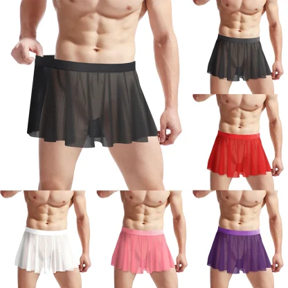 Ultra-thin Mesh Mini Skirt - Image 7