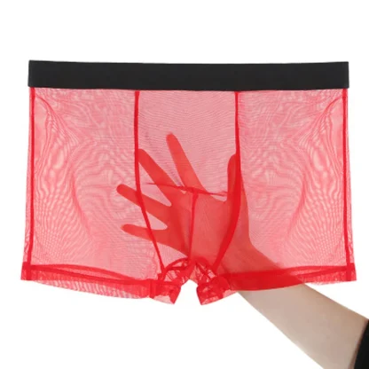 Ultra-thin Mesh Solid Boxer Briefs