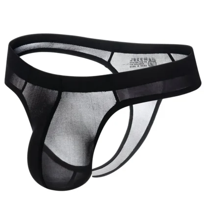 See-through Soft Solid Thong - Image 6