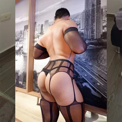 Sexy Garter Cutout Pantyhose - Image 7