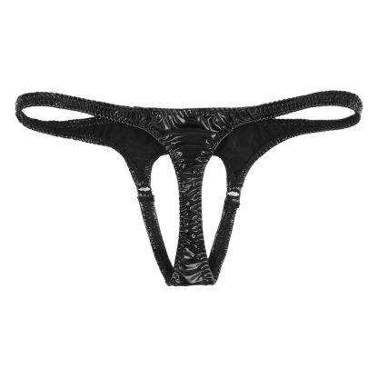 Crotchless Low-rise Black Thong - Image 6
