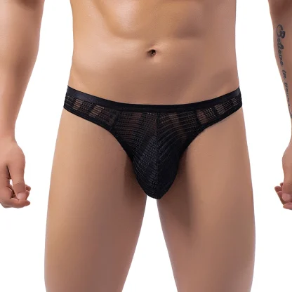 Transparent Mesh Low-rise Thong - Image 2