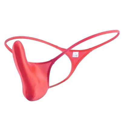 Glossy Bulge Pouch G-string