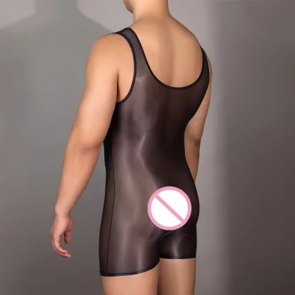 Glossy Transparent Sexy Bodysuit - Image 6