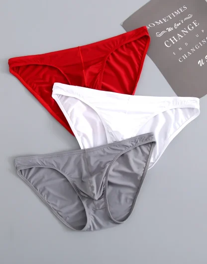 Casual Plain Color Briefs - Image 2