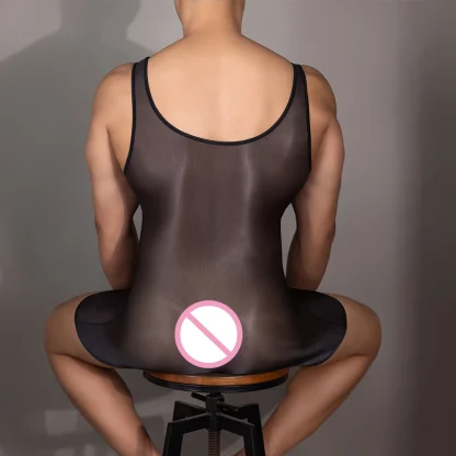 Glossy Transparent Sexy Bodysuit - Image 8