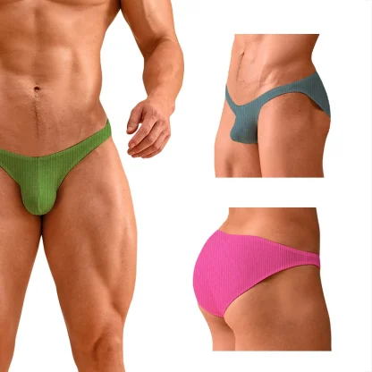 Solid Color Casual Comfy Briefs - Image 4