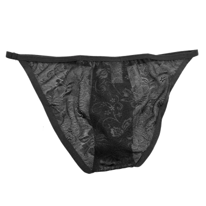 See-through Lace Black Brief - Image 7
