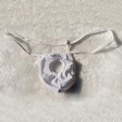 Open Hole Crotch Solid G-string - Image 7
