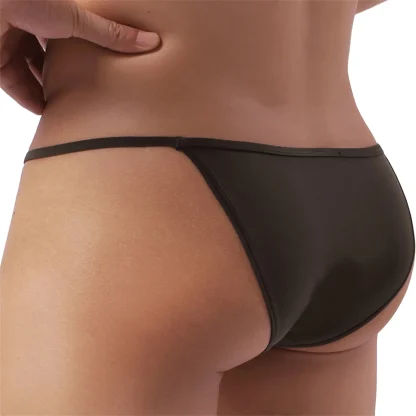 Low Waist Solid Color Bikini Brief - Image 5